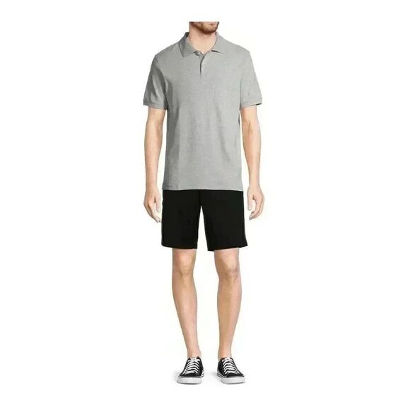George Men's Black Soot Cotton/Spandex Flat Front Above the Knee Shorts NEW - Picture 4 of 11